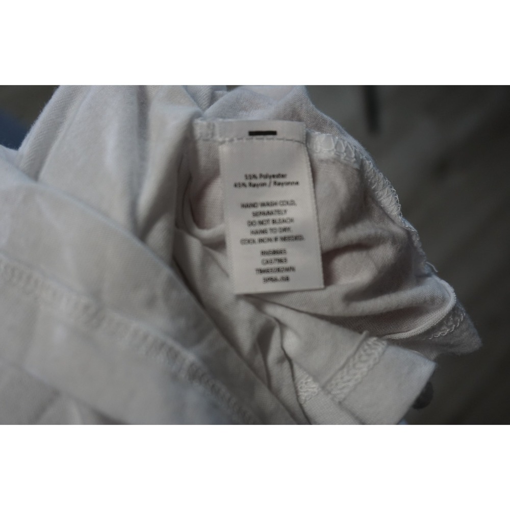 New Treasure & Bond Ringer T-Shirt Women's XS White Gray Lightweight Knit Tee - Picture 6 of 6